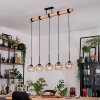 Koyoto lampa wisząca, kula świetlna, lampa wisząca kolory naturalne, czarny, 5-punktowe