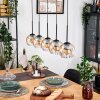 Koyoto lampa wisząca, kula świetlna, lampa wisząca kolory naturalne, czarny, 5-punktowe