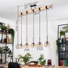 Koyoto lampa wisząca, kula świetlna, lampa wisząca kolory naturalne, czarny, 5-punktowe