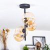 Chehalis lampa sufitowa, kula świetlna 33 cm bursztynowy, 4-punktowe