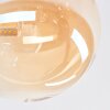 Chehalis lampa sufitowa, kula świetlna 33 cm bursztynowy, 4-punktowe