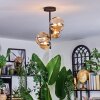 Chehalis lampa sufitowa, kula świetlna 33 cm bursztynowy, 4-punktowe