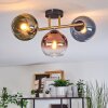 Koyoto lampa sufitowa, kula świetlna złoty, czarny, 3-punktowe