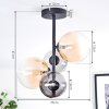 Chehalis lampa sufitowa, kula świetlna 33 cm bursztynowy, przezroczysty, przydymiony, 4-punktowe