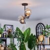 Chehalis lampa sufitowa, kula świetlna 33 cm bursztynowy, przezroczysty, przydymiony, 4-punktowe