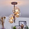 Chehalis lampa sufitowa, kula świetlna 33 cm bursztynowy, przezroczysty, 4-punktowe