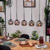 Ripoll lampa wisząca, kula świetlna, lampa wisząca kolory naturalne, czarny, 5-punktowe