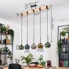 Ripoll lampa wisząca, kula świetlna, lampa wisząca kolory naturalne, czarny, 5-punktowe