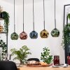 Ripoll lampa wisząca, kula świetlna, lampa wisząca kolory naturalne, czarny, 5-punktowe