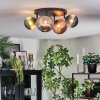 Chehalis lampa sufitowa, kula świetlna niebeieski, zielony, miedziany, przydymiony, 4-punktowe