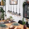 Ripoll lampa wisząca, kula świetlna, lampa wisząca kolory naturalne, czarny, 5-punktowe