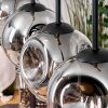 Ripoll lampa wisząca, kula świetlna, lampa wisząca kolory naturalne, czarny, 5-punktowe