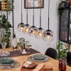 Ripoll lampa wisząca, kula świetlna, lampa wisząca kolory naturalne, czarny, 5-punktowe