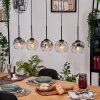 Ripoll lampa wisząca, kula świetlna, lampa wisząca kolory naturalne, czarny, 5-punktowe