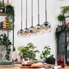 Ripoll lampa wisząca, kula świetlna, lampa wisząca kolory naturalne, czarny, 5-punktowe