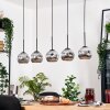 Ripoll lampa wisząca, kula świetlna, lampa wisząca kolory naturalne, czarny, 5-punktowe