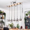 Ripoll lampa wisząca, kula świetlna, lampa wisząca kolory naturalne, czarny, 5-punktowe