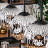 Ripoll lampa wisząca, kula świetlna, lampa wisząca kolory naturalne, czarny, 5-punktowe