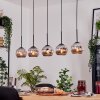 Ripoll lampa wisząca, kula świetlna, lampa wisząca kolory naturalne, czarny, 5-punktowe