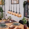 Ripoll lampa wisząca, kula świetlna, lampa wisząca kolory naturalne, czarny, 5-punktowe