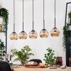 Ripoll lampa wisząca, kula świetlna, lampa wisząca kolory naturalne, czarny, 5-punktowe