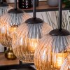 Ripoll lampa wisząca, kula świetlna, lampa wisząca kolory naturalne, czarny, 5-punktowe