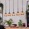 Ripoll lampa wisząca, kula świetlna, lampa wisząca kolory naturalne, czarny, 5-punktowe