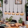 Ripoll lampa wisząca, kula świetlna, lampa wisząca kolory naturalne, czarny, 5-punktowe