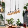 Ripoll lampa wisząca, kula świetlna, lampa wisząca kolory naturalne, czarny, 5-punktowe