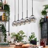 Ripoll lampa wisząca, kula świetlna, lampa wisząca kolory naturalne, czarny, 5-punktowe