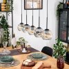 Ripoll lampa wisząca, kula świetlna, lampa wisząca kolory naturalne, czarny, 5-punktowe