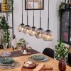 Ripoll lampa wisząca, kula świetlna, lampa wisząca kolory naturalne, czarny, 5-punktowe