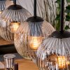 Ripoll lampa wisząca, kula świetlna, lampa wisząca kolory naturalne, czarny, 5-punktowe