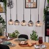 Ripoll lampa wisząca, kula świetlna, lampa wisząca kolory naturalne, czarny, 5-punktowe