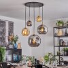 Ripoll lampa wisząca, kula świetlna, lampa wisząca złoty, czarny, 5-punktowe