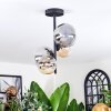 Chehalis lampa sufitowa, kula świetlna 33 cm bursztynowy, przezroczysty, przydymiony, 4-punktowe