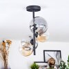 Chehalis lampa sufitowa, kula świetlna 33 cm bursztynowy, przezroczysty, przydymiony, 4-punktowe