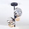 Chehalis lampa sufitowa, kula świetlna 33 cm bursztynowy, przezroczysty, przydymiony, 4-punktowe