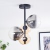 Chehalis lampa sufitowa, kula świetlna 33 cm bursztynowy, przezroczysty, przydymiony, 4-punktowe