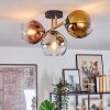 Koyoto lampa sufitowa, kula świetlna złoty, czarny, 3-punktowe