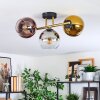 Koyoto lampa sufitowa, kula świetlna złoty, czarny, 3-punktowe
