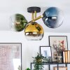 Koyoto lampa sufitowa, kula świetlna złoty, czarny, 3-punktowe