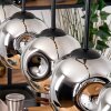 Ripoll lampa wisząca, kula świetlna, lampa wisząca kolory naturalne, czarny, 5-punktowe