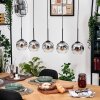 Ripoll lampa wisząca, kula świetlna, lampa wisząca kolory naturalne, czarny, 5-punktowe