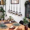 Ripoll lampa wisząca, kula świetlna, lampa wisząca kolory naturalne, czarny, 5-punktowe