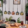 Ripoll lampa wisząca, kula świetlna, lampa wisząca kolory naturalne, czarny, 5-punktowe