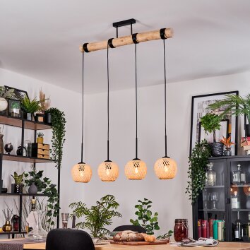Basto Lampa wisząca, Lampa wisząca Ecru, Czarny, 4-punktowe Basto Lampa wisząca, Lampa wisząca Ecru, Czarny, 4-punktowe