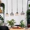 Koyoto lampa wisząca, kula świetlna, lampa wisząca kolory naturalne, czarny, 4-punktowe