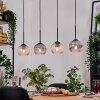 Koyoto lampa wisząca, kula świetlna, lampa wisząca kolory naturalne, czarny, 4-punktowe