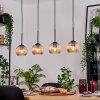 Koyoto lampa wisząca, kula świetlna, lampa wisząca kolory naturalne, czarny, 4-punktowe